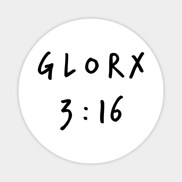 GLORX 3 : 16 Magnet by Eugene and Jonnie Tee's